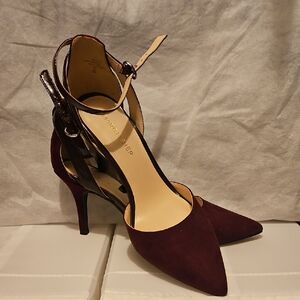 Maroon Strappy Heels